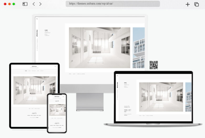 alvar minimal photographer wordpress theme