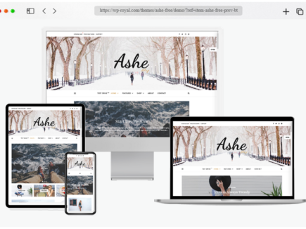 ashe blog free theme