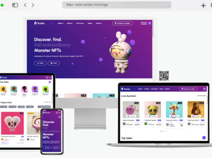 axies nft marketplace react nextjs template