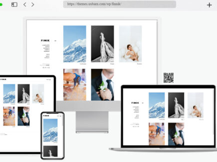 finnik minimal photographers wordpress theme