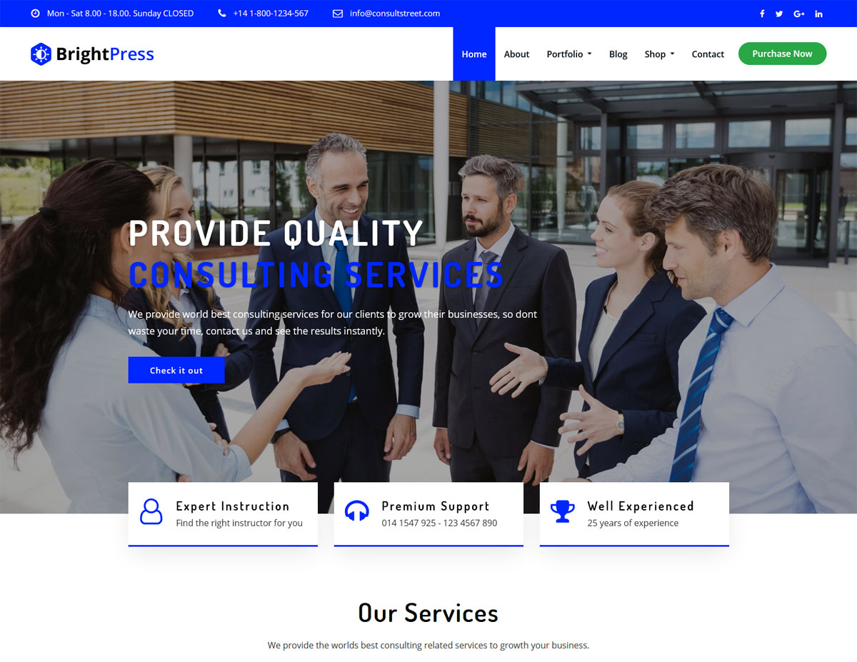 Free Bootstrap WordPress Themes 1