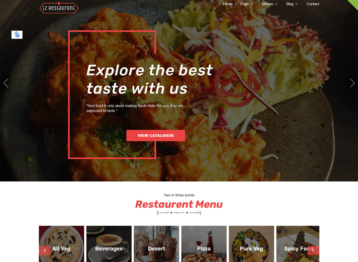 Free Restaurant WordPress Themes 2021