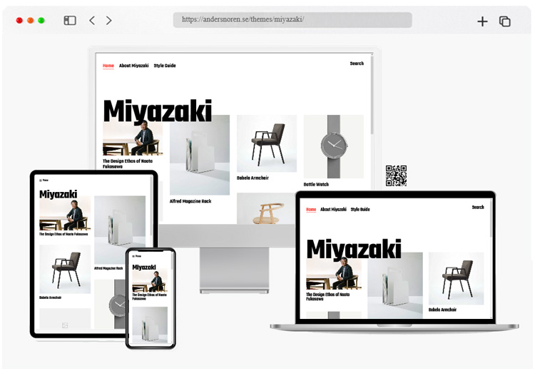 miyazak contrast heavy wordpress theme