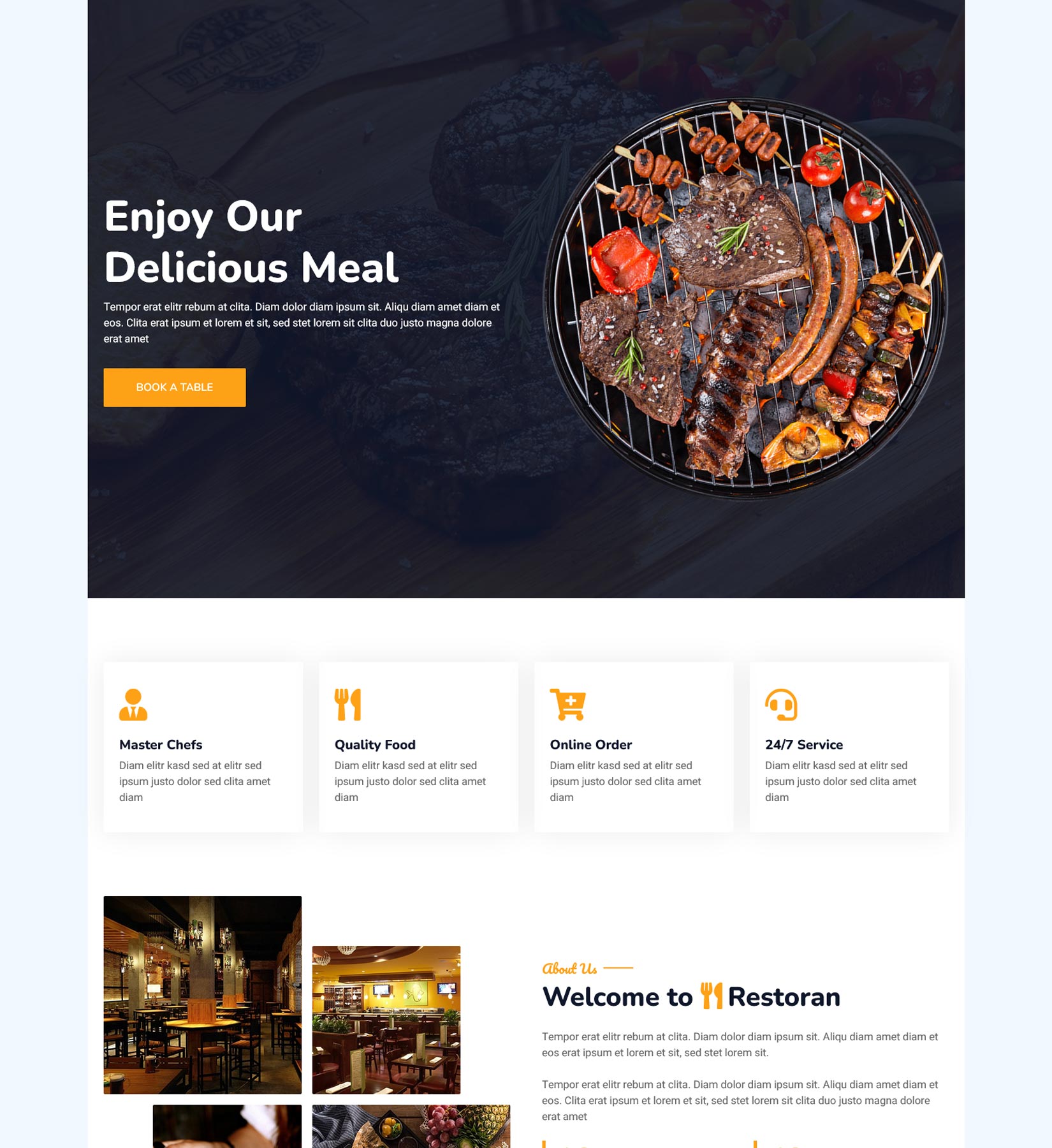 Restoran Bootstrap Restaurant Website