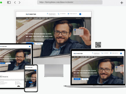 rochester driving school wordpress theme