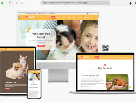 woof pet html template