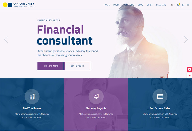 free financial consulting wordpress themes