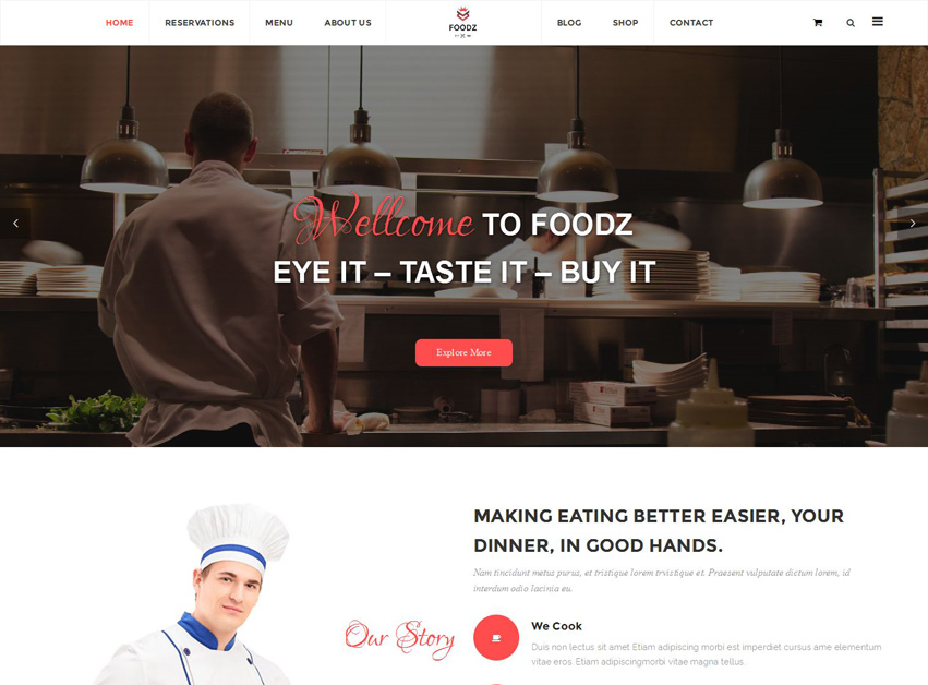 Restaurant Joomla Templates