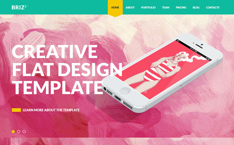 flat design website templates